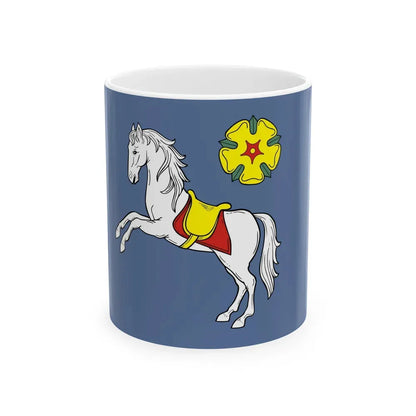 Flag of Ostrava Czech Republic - White Coffee Mug 11oz - Go Mug Yourself