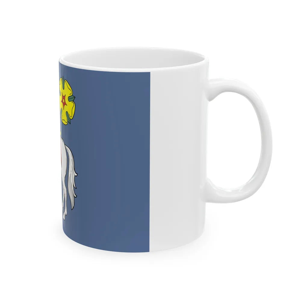 Flag of Ostrava Czech Republic - White Coffee Mug-Go Mug Yourself