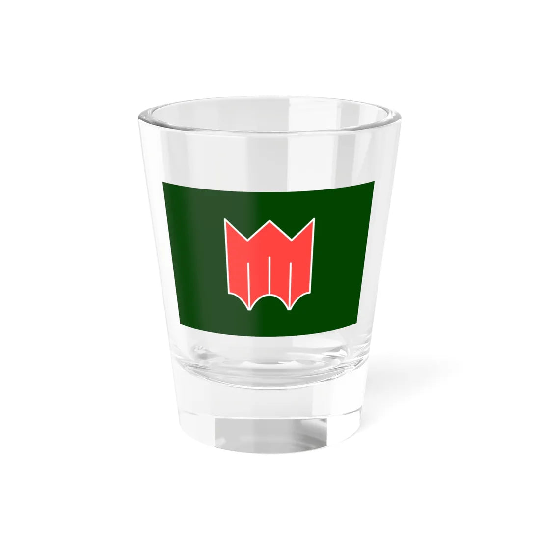 Flag of Osuka Shizuoka 1962-2005 (Japan) Shot Glass 1.5oz 1.5oz - Go Mug Yourself