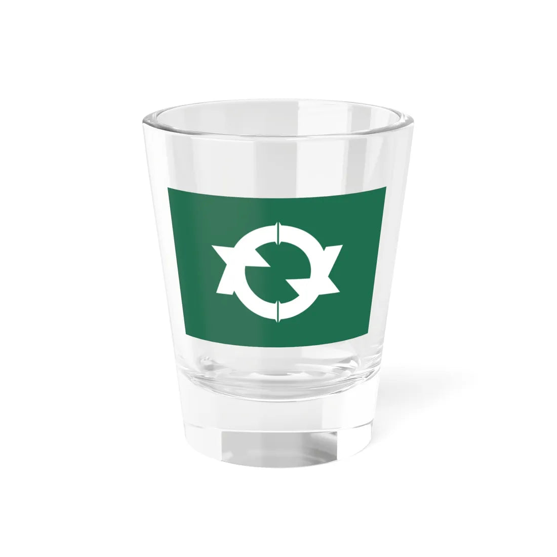 Flag of Otake Hiroshima (Japan) Shot Glass 1.5oz 1.5oz - Go Mug Yourself