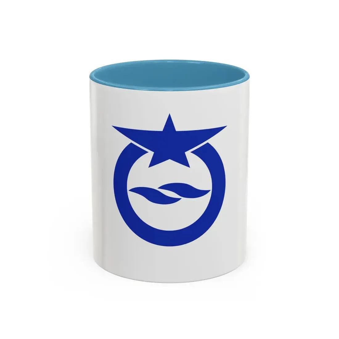 Flag of Otsu Shiga Japan - Accent Coffee Mug 11oz Light Blue - Go Mug Yourself