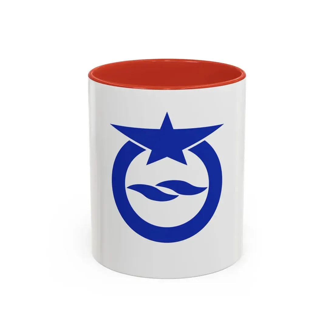 Flag of Otsu Shiga Japan - Accent Coffee Mug 11oz Red - Go Mug Yourself