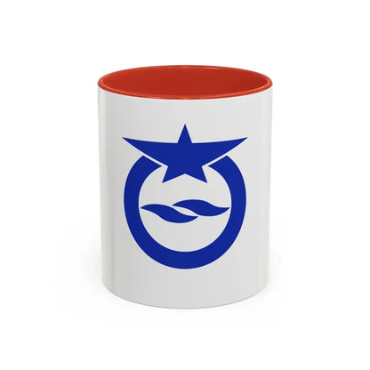 Flag of Otsu Shiga Japan - Accent Coffee Mug 11oz Red - Go Mug Yourself