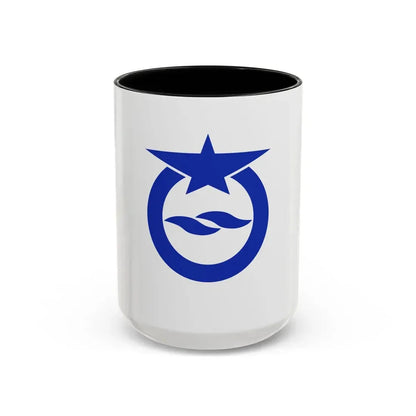 Flag of Otsu Shiga Japan - Accent Coffee Mug 15oz Black - Go Mug Yourself