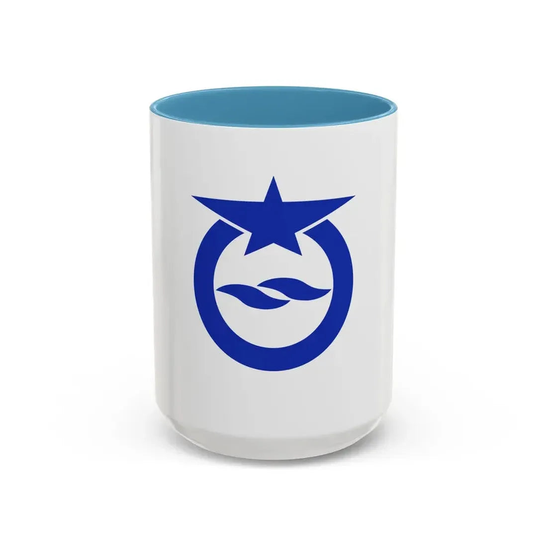 Flag of Otsu Shiga Japan - Accent Coffee Mug 15oz Light Blue - Go Mug Yourself