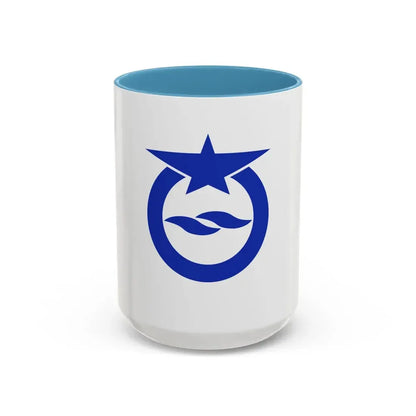 Flag of Otsu Shiga Japan - Accent Coffee Mug 15oz Light Blue - Go Mug Yourself