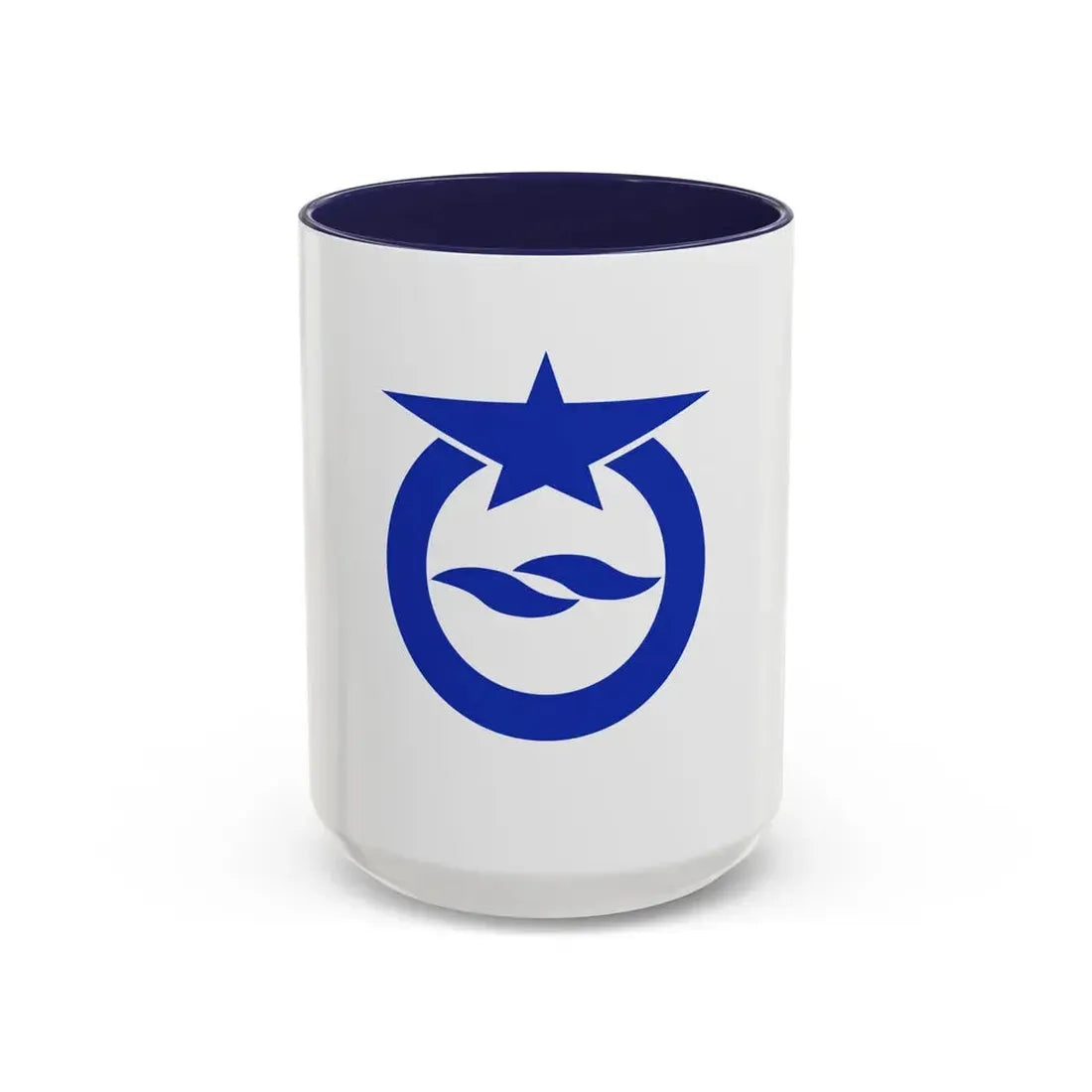 Flag of Otsu Shiga Japan - Accent Coffee Mug 15oz Navy - Go Mug Yourself
