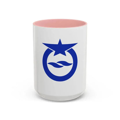 Flag of Otsu Shiga Japan - Accent Coffee Mug 15oz Pink - Go Mug Yourself