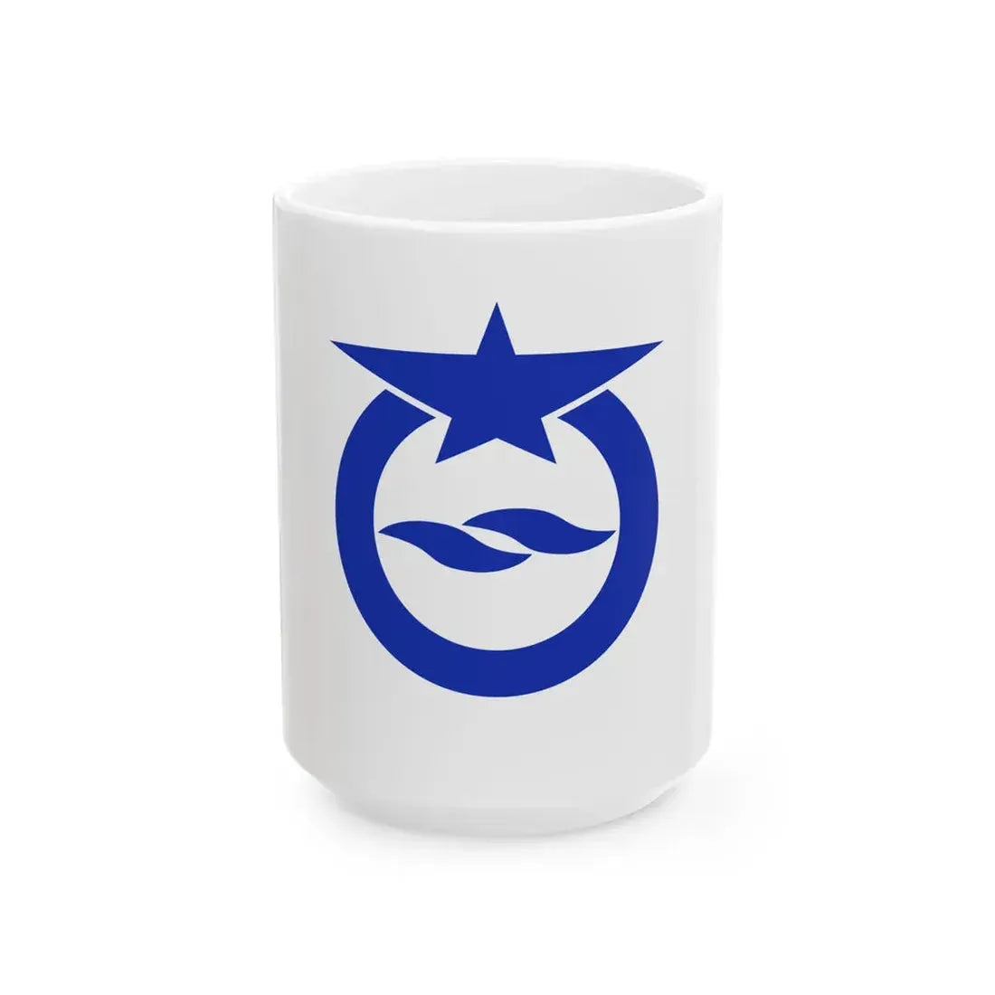 Flag of Otsu Shiga (Japan) White Coffee Mug 15oz - Go Mug Yourself