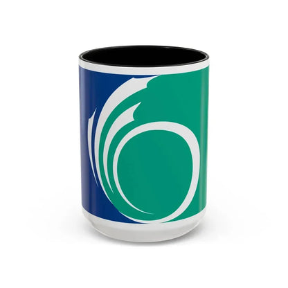 Flag of Ottawa Ontario Canada - Accent Coffee Mug 15oz Black - Go Mug Yourself