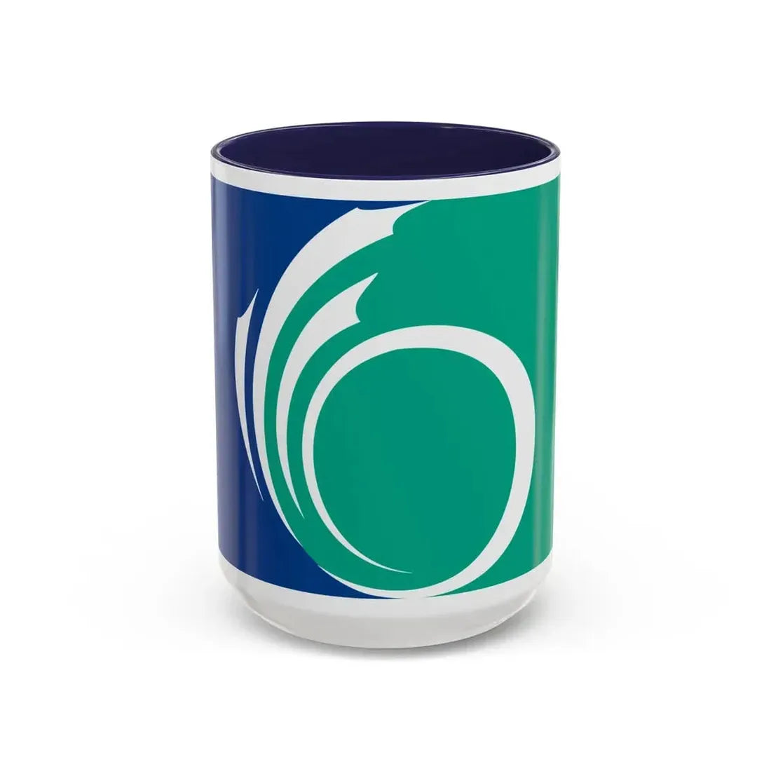Flag of Ottawa Ontario Canada - Accent Coffee Mug 15oz Navy - Go Mug Yourself