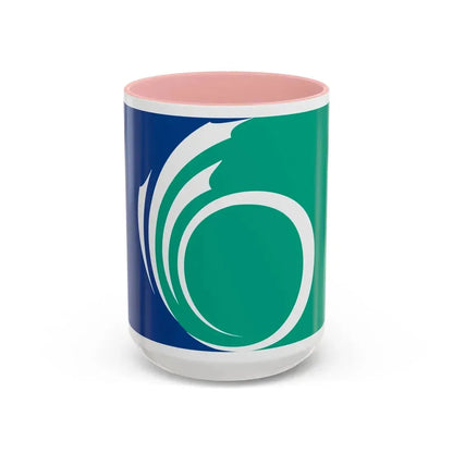 Flag of Ottawa Ontario Canada - Accent Coffee Mug 15oz Pink - Go Mug Yourself