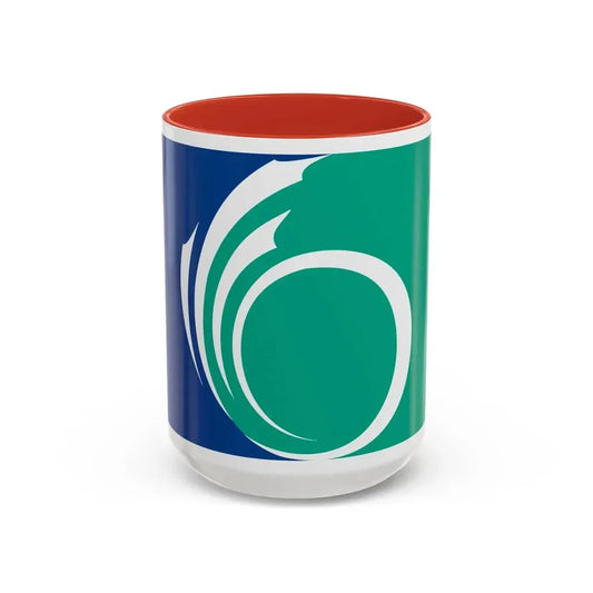 Flag of Ottawa Ontario Canada - Accent Coffee Mug 15oz Red - Go Mug Yourself