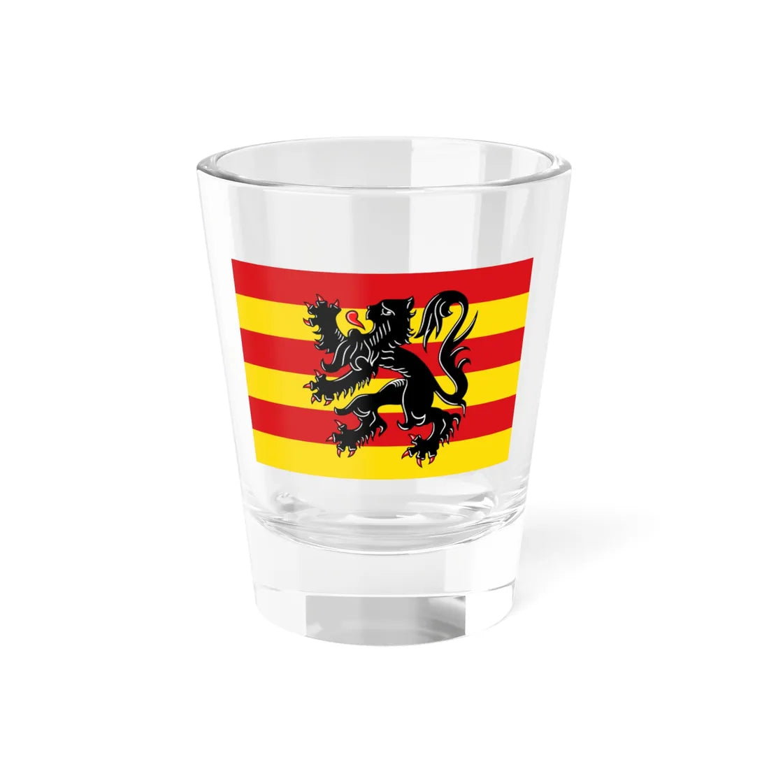 Flag of Oudenaarde (Belgium) Shot Glass 1.5oz 1.5oz - Go Mug Yourself