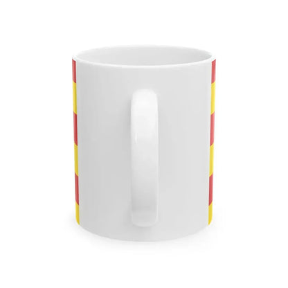 Flag of Oudenaarde (Belgium) White Coffee Mug - Go Mug Yourself