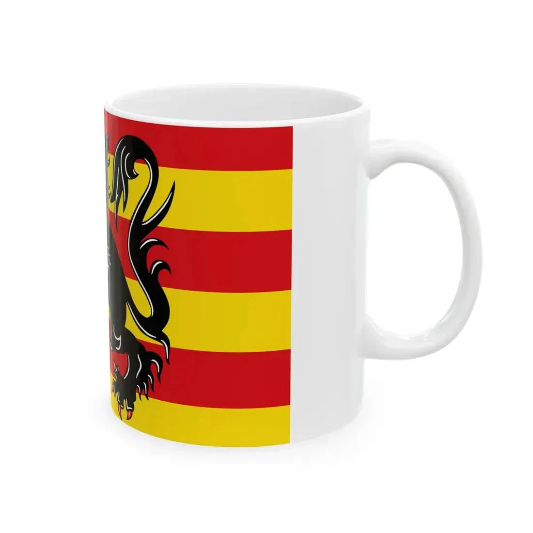Flag of Oudenaarde (Belgium) White Coffee Mug - Go Mug Yourself