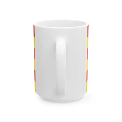 Flag of Oudenaarde (Belgium) White Coffee Mug - Go Mug Yourself