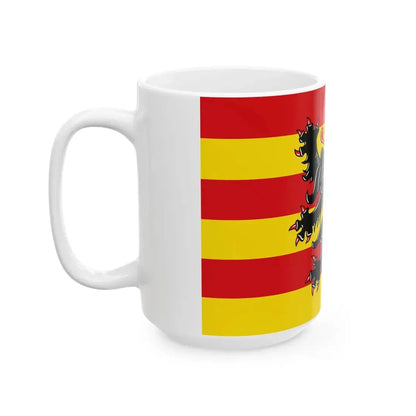 Flag of Oudenaarde (Belgium) White Coffee Mug - Go Mug Yourself
