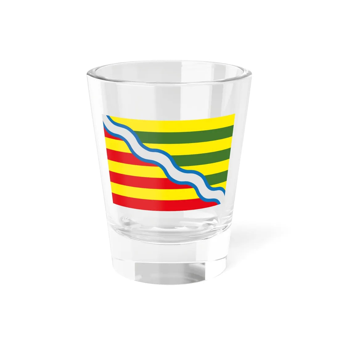 Flag of Oudsbergen Belgium (Belgium) Shot Glass 1.5oz 1.5oz - Go Mug Yourself