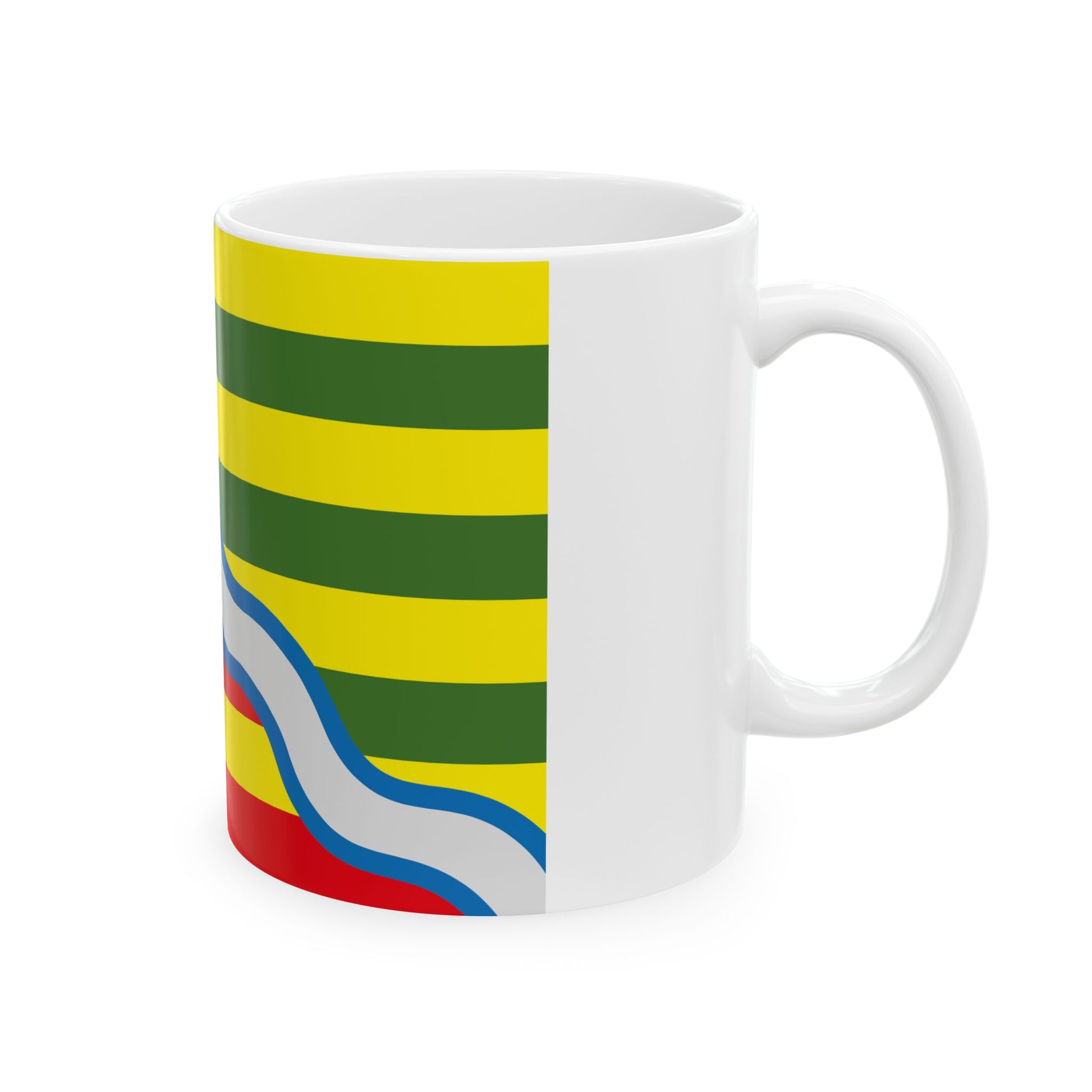 Flag of Oudsbergen Belgium (Belgium) White Coffee Mug-Go Mug Yourself