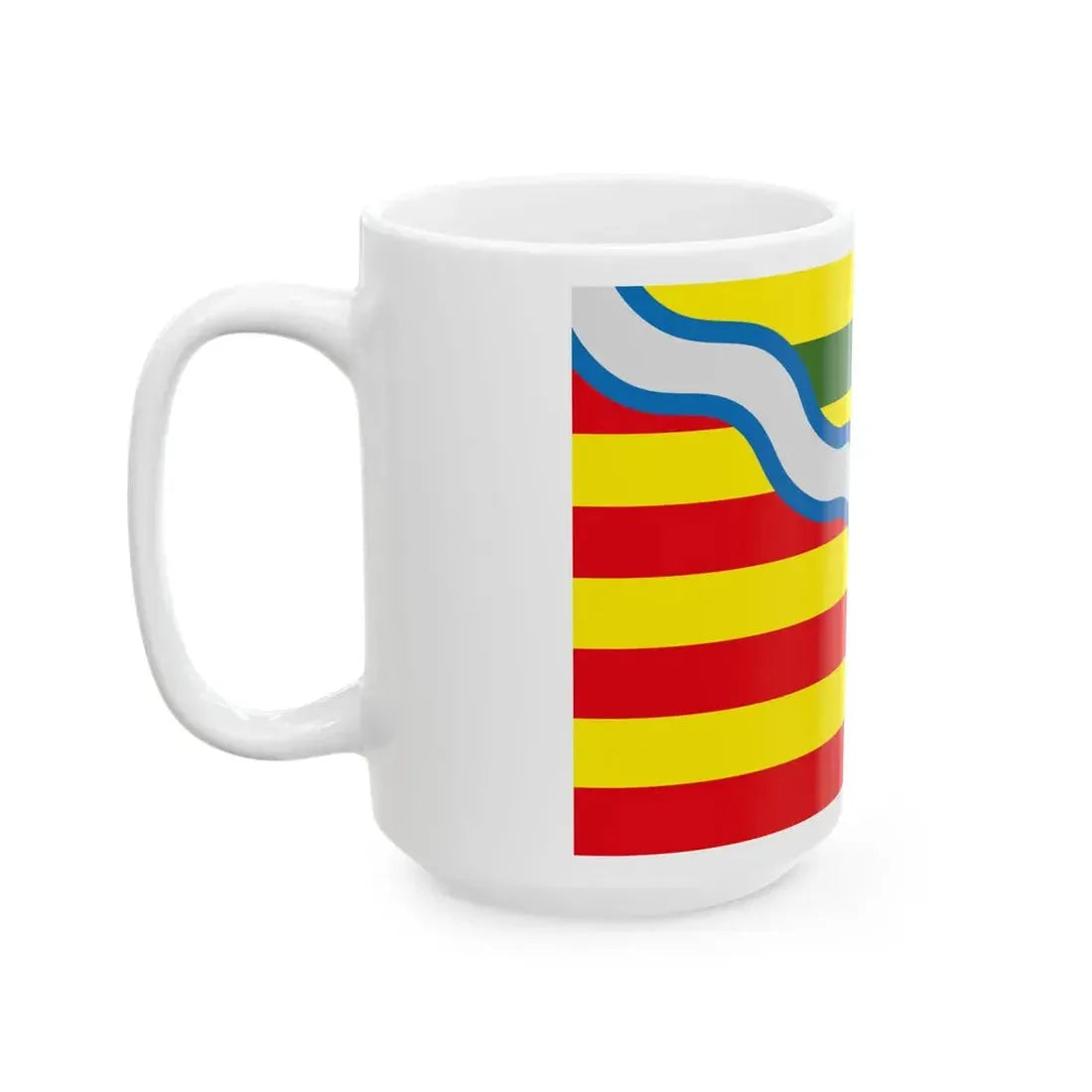 Flag of Oudsbergen Belgium (Belgium) White Coffee Mug - Go Mug Yourself