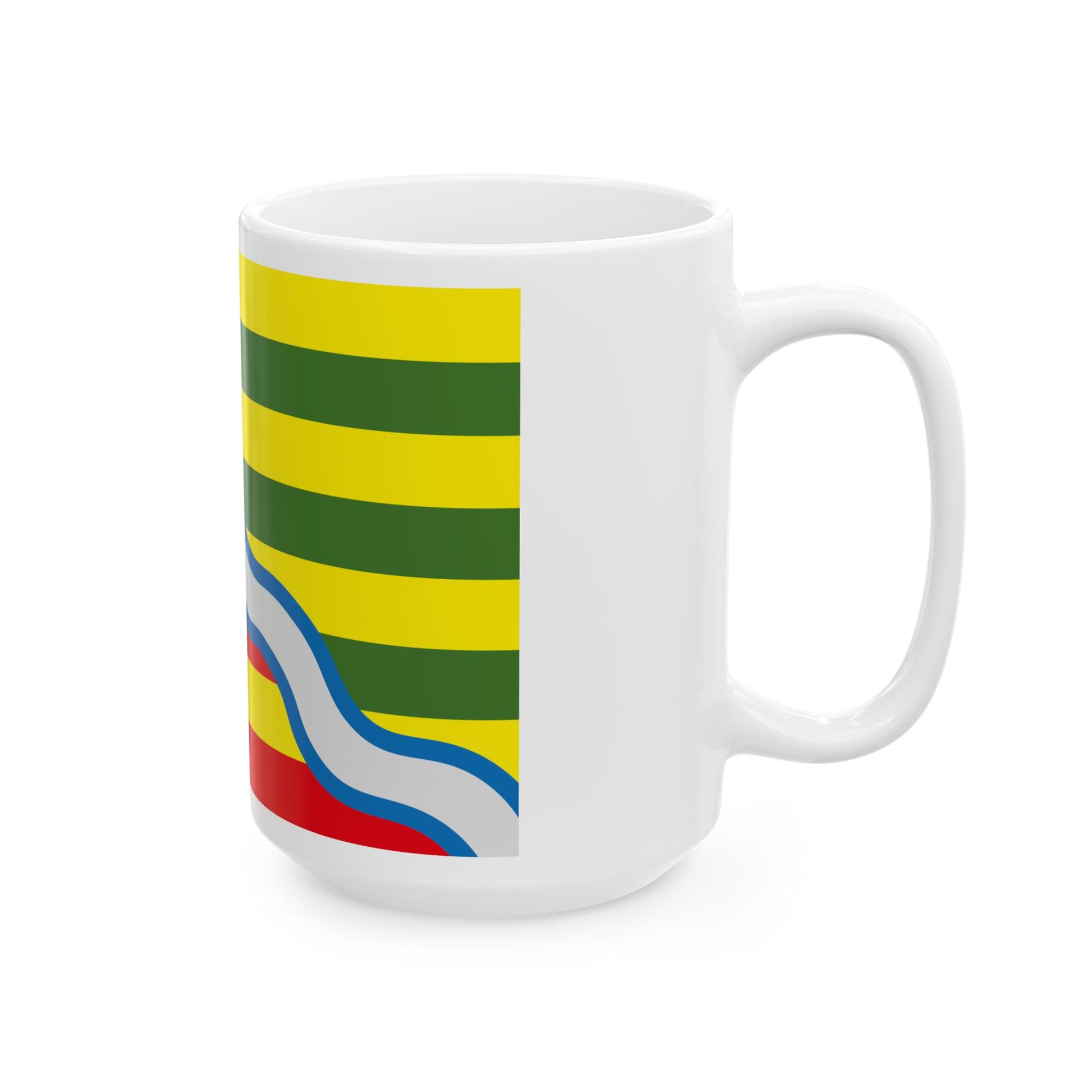 Flag of Oudsbergen Belgium (Belgium) White Coffee Mug-Go Mug Yourself