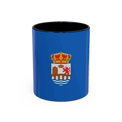 Flag of Ourense Spain - Accent Coffee Mug 11oz Black - Go Mug Yourself