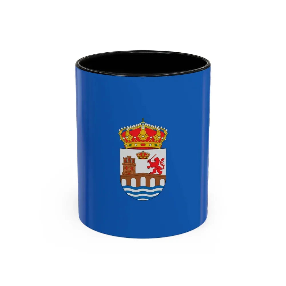 Flag of Ourense Spain - Accent Coffee Mug 11oz Black - Go Mug Yourself