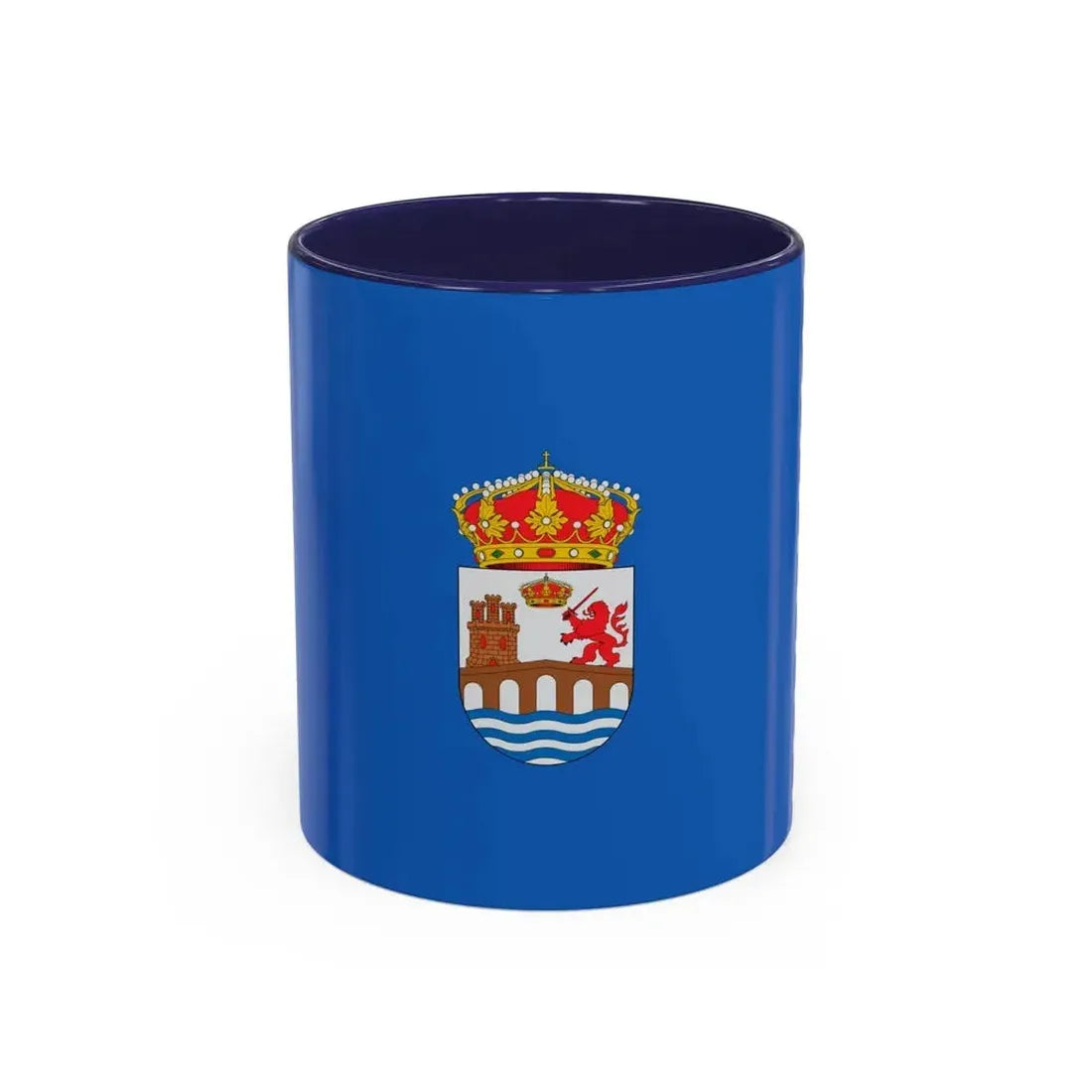 Flag of Ourense Spain - Accent Coffee Mug 11oz Navy - Go Mug Yourself
