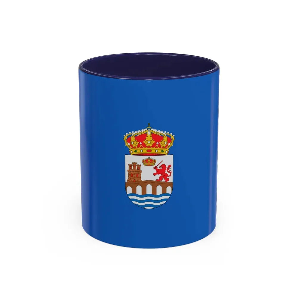 Flag of Ourense Spain - Accent Coffee Mug 11oz Navy - Go Mug Yourself