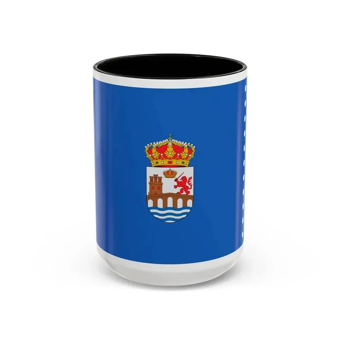 Flag of Ourense Spain - Accent Coffee Mug 15oz Black - Go Mug Yourself