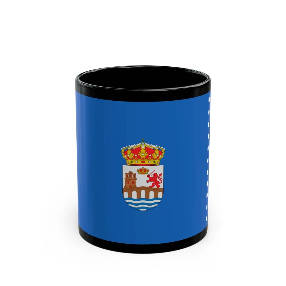 Flag of Ourense Spain - Black Coffee Mug-11oz-Go Mug Yourself