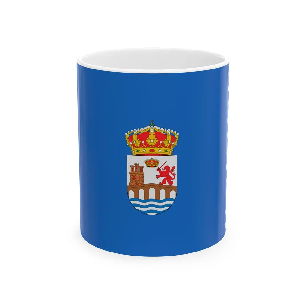 Flag of Ourense Spain - White Coffee Mug-11oz-Go Mug Yourself