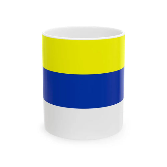 Flag of Ovalle Chile (Chile) White Coffee Mug 11oz - Go Mug Yourself