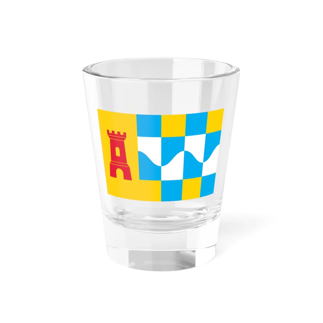 Flag of Overbetuwe (Netherlands) Shot Glass 1.5oz 1.5oz - Go Mug Yourself