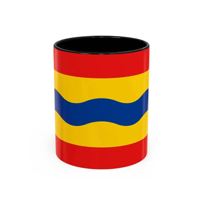 Flag of Overijssel Netherlands - Accent Coffee Mug 11oz Black - Go Mug Yourself