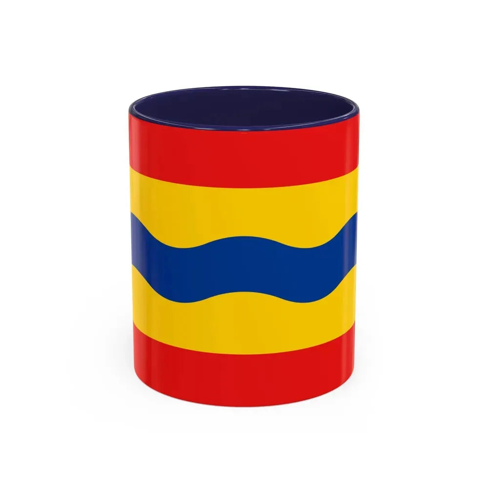 Flag of Overijssel Netherlands - Accent Coffee Mug 11oz Navy - Go Mug Yourself