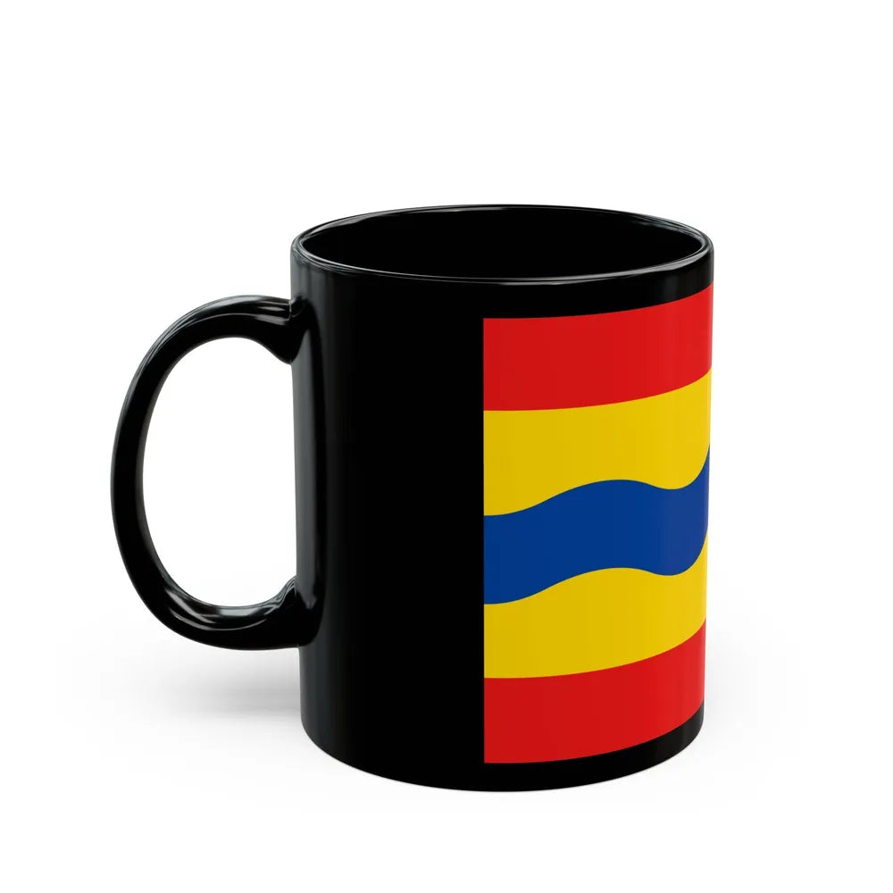 Flag of Overijssel Netherlands - Black Coffee Mug-Go Mug Yourself