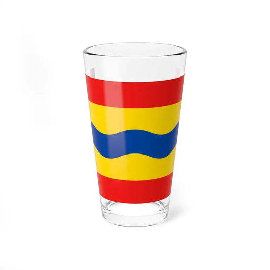 Flag of Overijssel Netherlands - Pint Glass 16oz 16oz - Go Mug Yourself