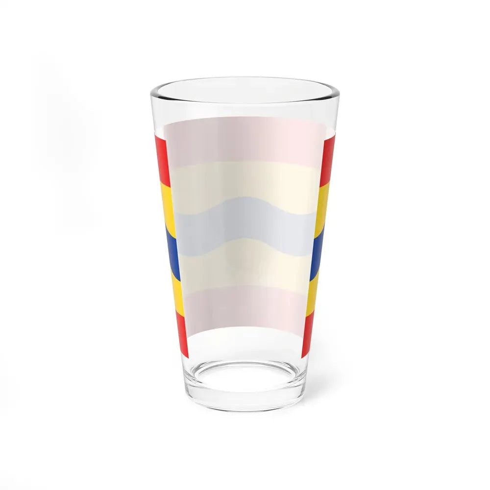 Flag of Overijssel Netherlands - Pint Glass 16oz - Go Mug Yourself