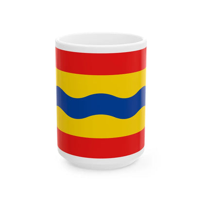 Flag of Overijssel Netherlands - White Coffee Mug-15oz-Go Mug Yourself