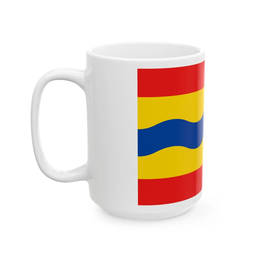 Flag of Overijssel Netherlands - White Coffee Mug-Go Mug Yourself