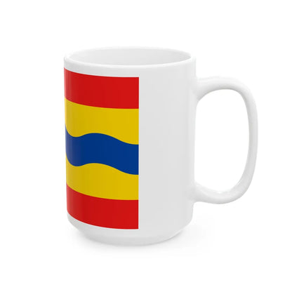 Flag of Overijssel Netherlands - White Coffee Mug-Go Mug Yourself