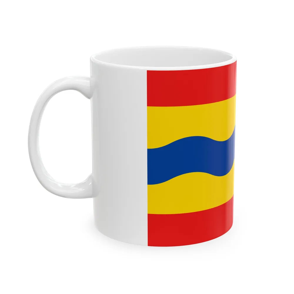 Flag of Overijssel Netherlands - White Coffee Mug-Go Mug Yourself