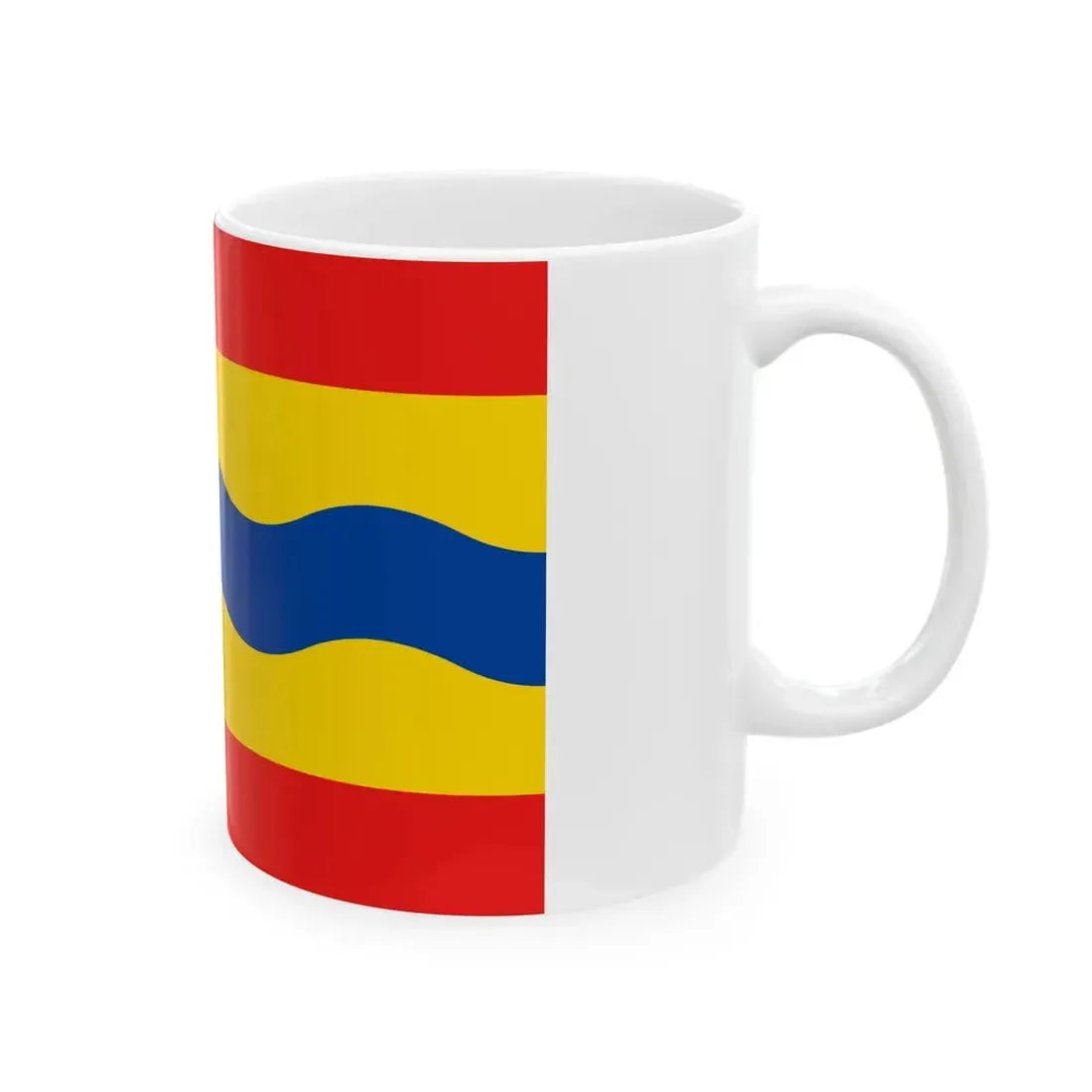 Flag of Overijssel Netherlands - White Coffee Mug - Go Mug Yourself