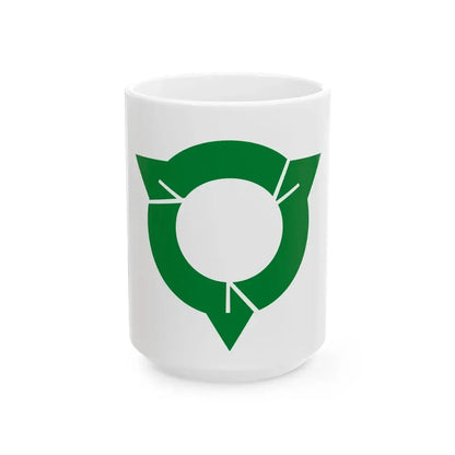 Flag of Owariasahi Aichi (Japan) White Coffee Mug 15oz - Go Mug Yourself