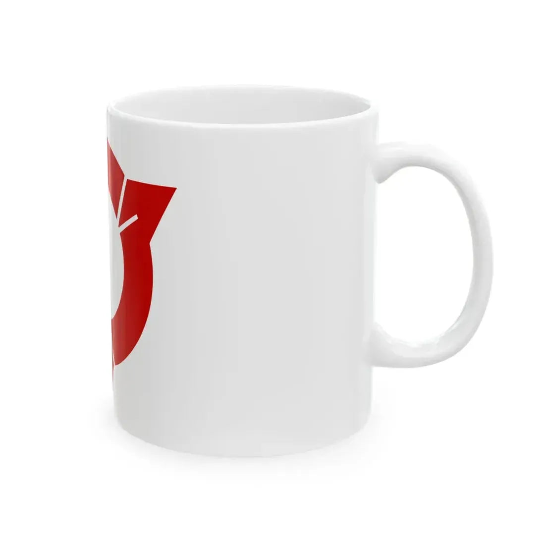 Flag of Owariasahi Aichi red version (Japan) White Coffee Mug - Go Mug Yourself