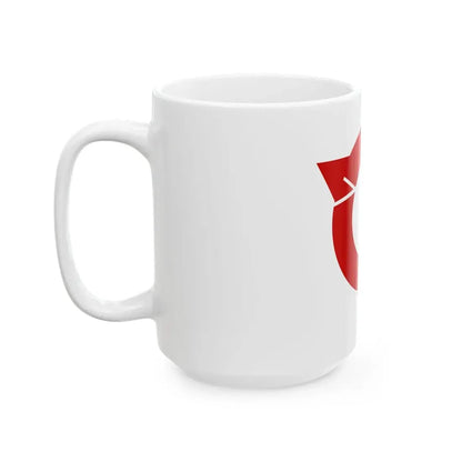 Flag of Owariasahi Aichi red version (Japan) White Coffee Mug - Go Mug Yourself