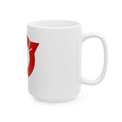 Flag of Owariasahi Aichi red version (Japan) White Coffee Mug - Go Mug Yourself