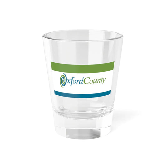 Flag of Oxford County Canada (Canada) Shot Glass 1.5oz 1.5oz - Go Mug Yourself